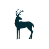 icon of an outline of a deer