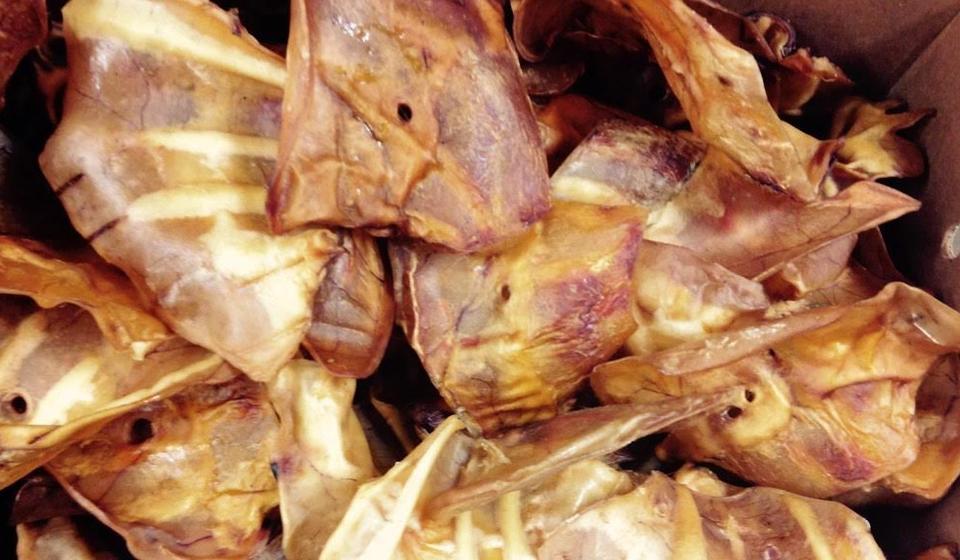 Photo of a group of pig ears dog treats